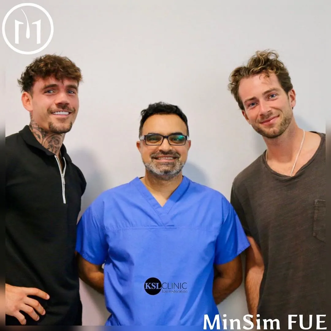 Dr Matee with two patients at KSL Clinic
