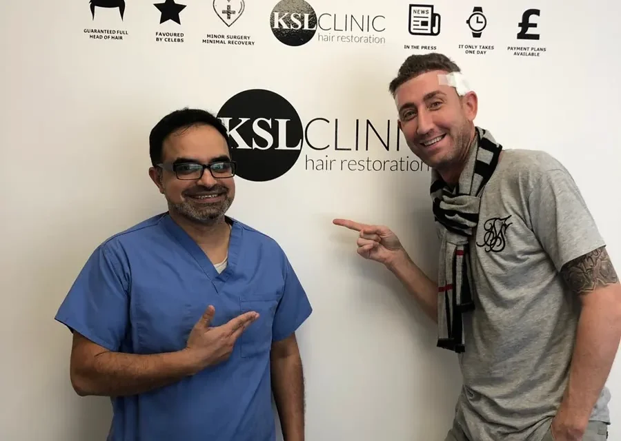 Christopher Maloney with Dr Matee at KSL Clinic